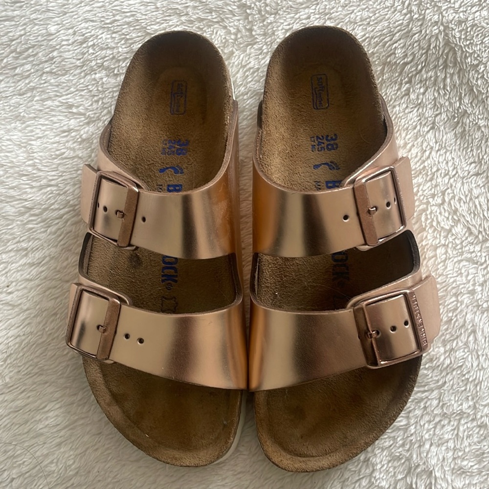 Rose Gold Birkenstock sandle